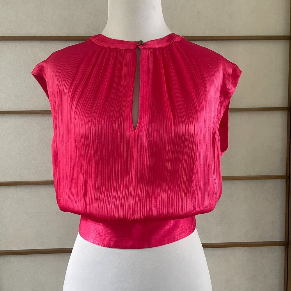 Anthropologie Open Back Sleeveless Waist Tie Top